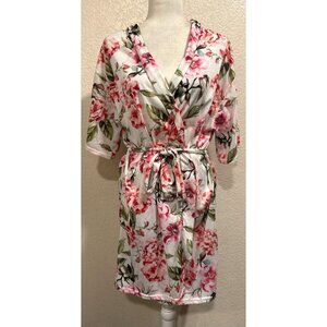 Show Me Your Mumu Floral White/pink House Robe